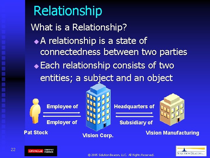Relationship What is a Relationship? u A relationship is a state of connectedness between Relationship What is a Relationship? u A relationship is a state of connectedness between