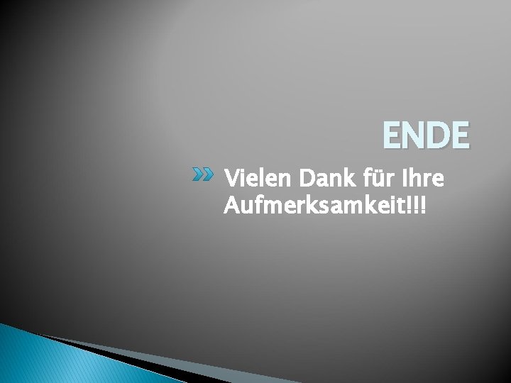 ENDE Vielen Dank für Ihre Aufmerksamkeit!!! 