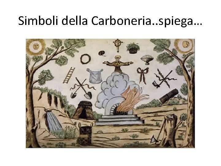 Simboli della Carboneria. . spiega… 