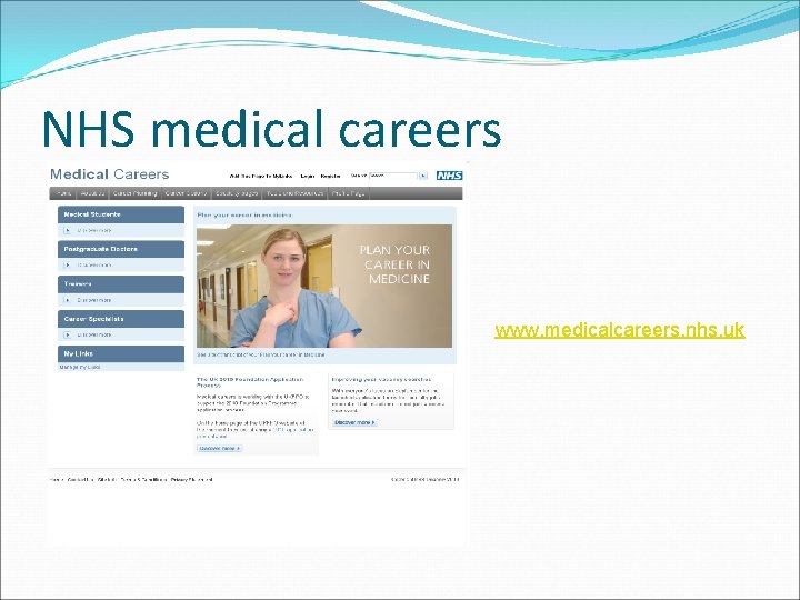 NHS medical careers www. medicalcareers. nhs. uk 