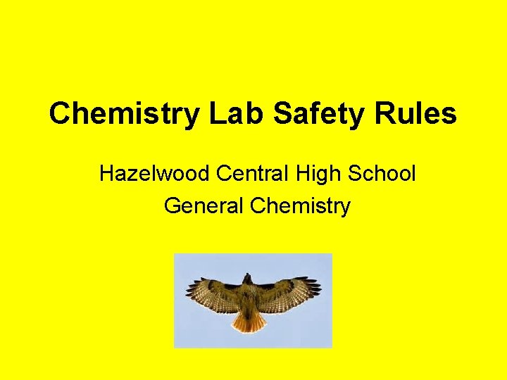 Chemistry Lab Safety Rules Hazelwood Central High School General Chemistry 