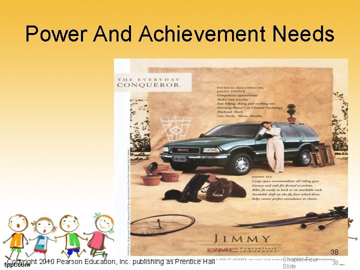 Power And Achievement Needs 38 Copyright 2010 Pearson Education, Inc. publishing as Prentice Hall