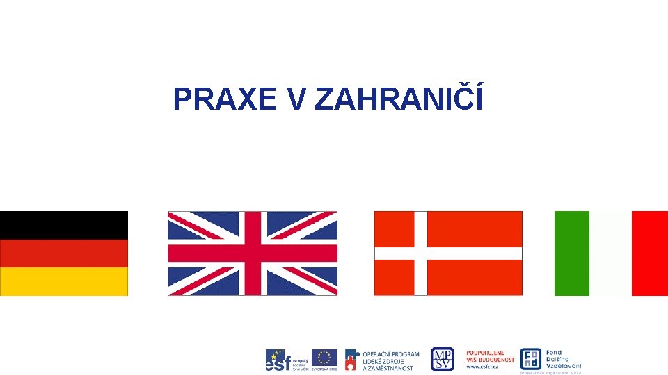 PRAXE V ZAHRANIČÍ 