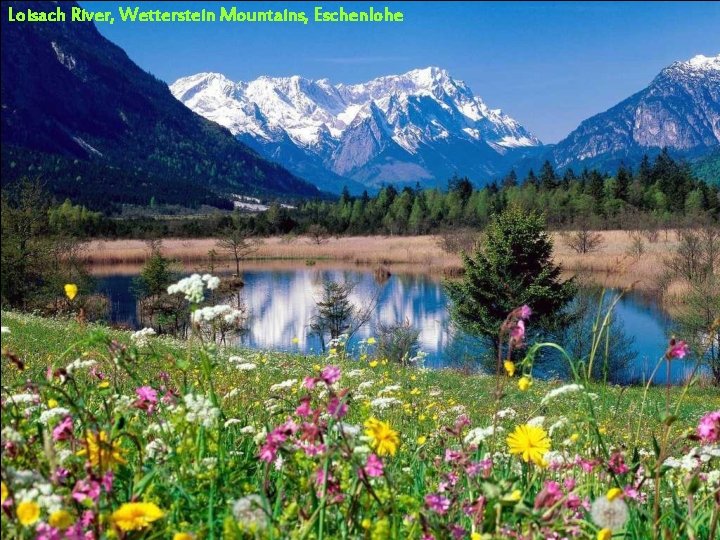 Loisach River, Wetterstein Mountains, Eschenlohe 