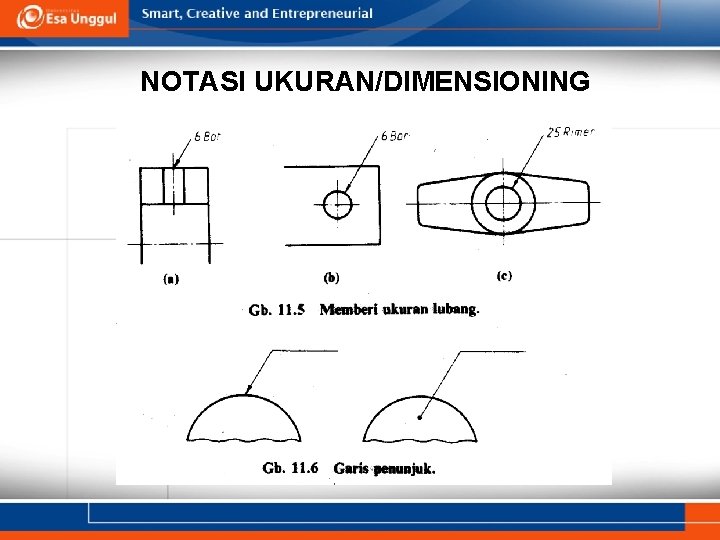 NOTASI UKURAN/DIMENSIONING 