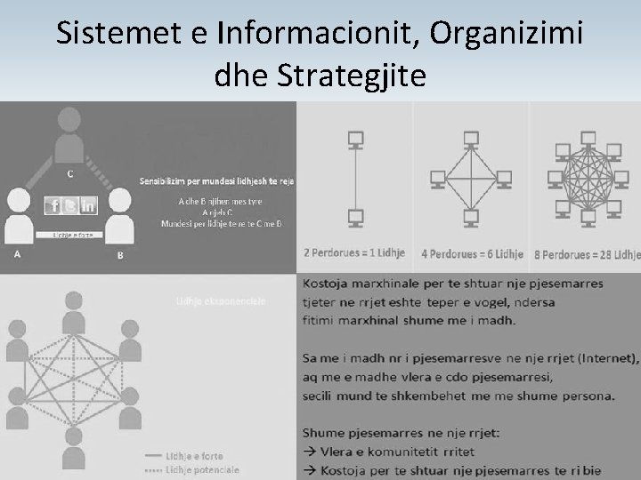 Sistemet e Informacionit, Organizimi dhe Strategjite 