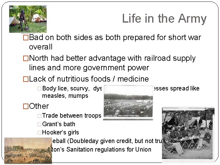 Life in the Army �Bad on both sides as both prepared for short war Life in the Army �Bad on both sides as both prepared for short war