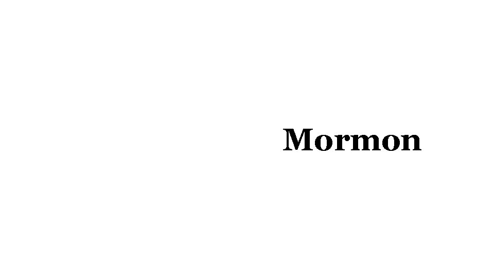 Mormon 