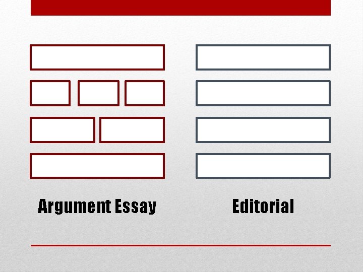 Argument Essay Editorial 