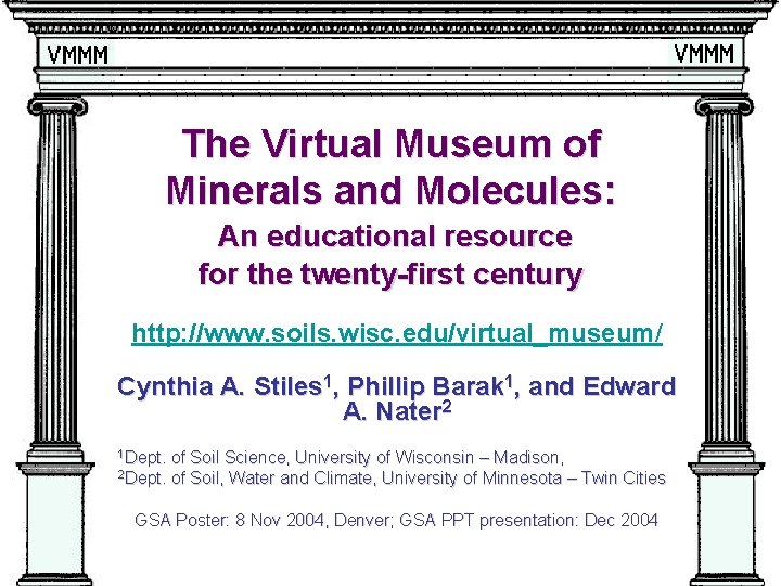 The Virtual Museum of Minerals and Molecules: An educational resource for the twenty-first century
