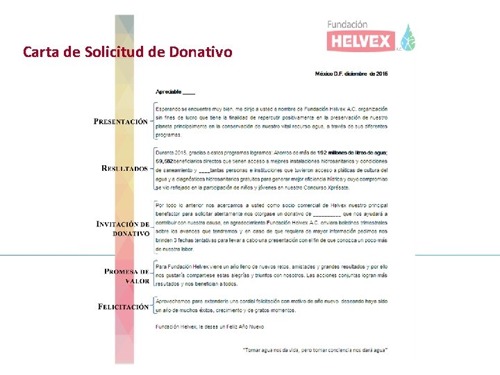 Carta de Solicitud de Donativo 