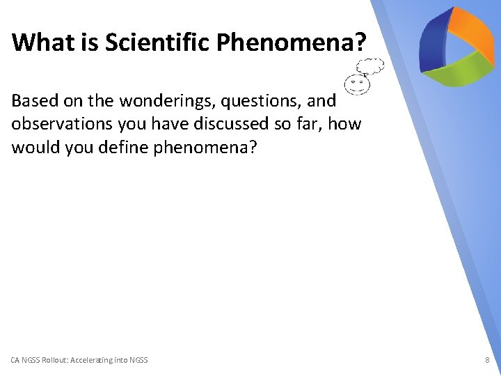 What is Scientific Phenomena? Based on the wonderings, questions, and observations you have discussed