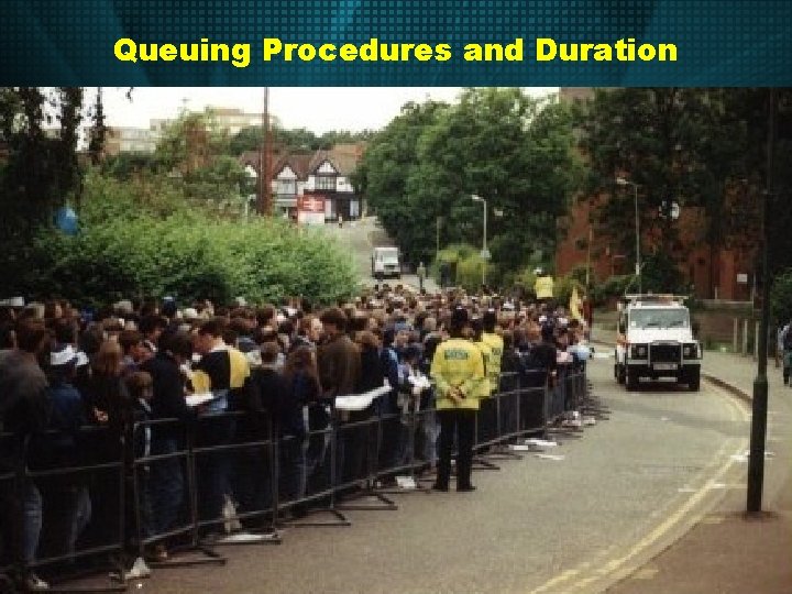 Queuing Procedures and Duration 