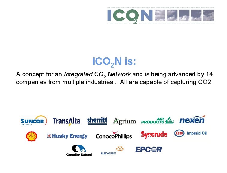 ICO 2 N is: A concept for an Integrated CO 2 Network and is