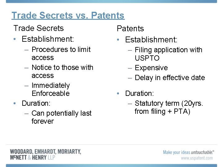 Example For Trade Secrets Trade Secrets Copyrights Mike Morris Overview Trade secret