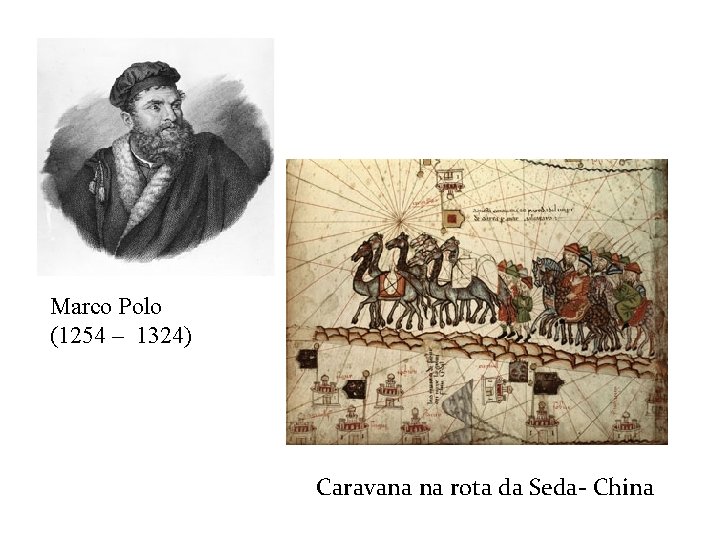 Marco Polo (1254 – 1324) Caravana na rota da Seda- China 