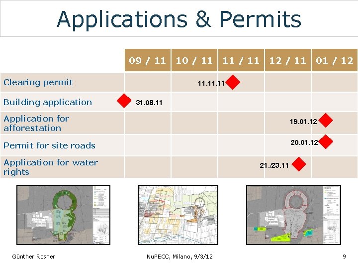 Applications & Permits 09 / 11 Clearing permit Building application 10 / 11 11