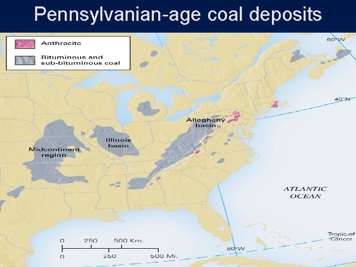 Pennsylvanian-age coal deposits 