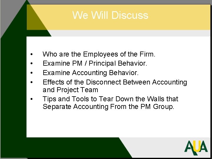 We Will Discuss • • • Who are the Employees of the Firm. Examine