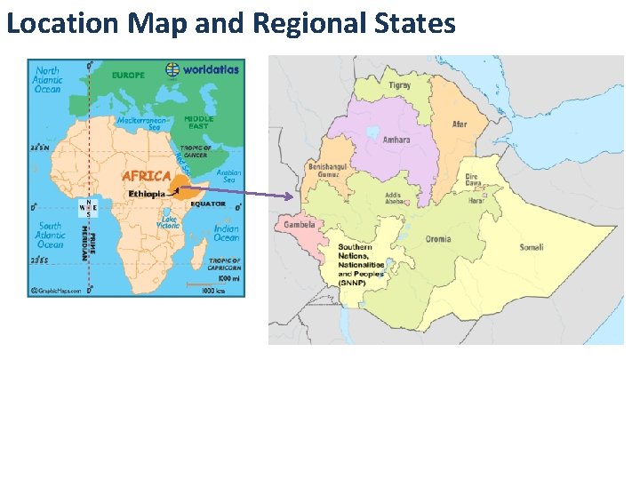 Location Map and Regional States 