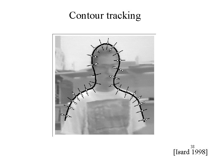 Contour tracking 38 [Isard 1998] 