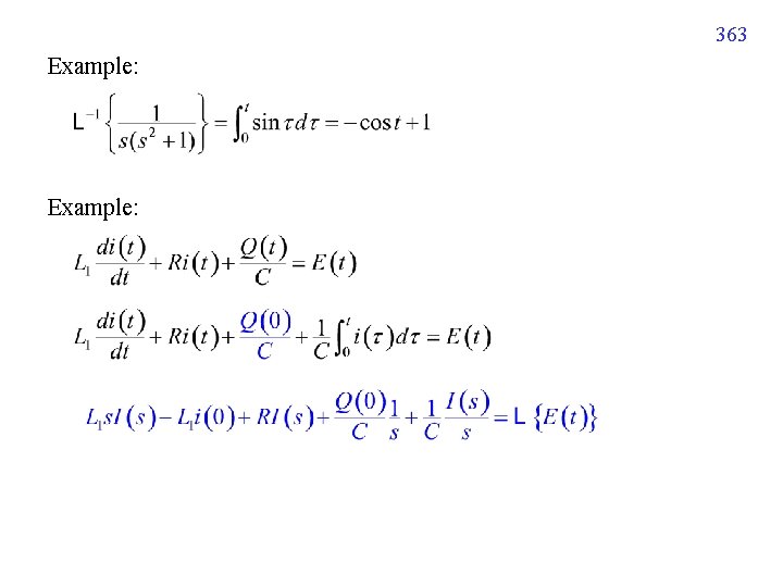 363 Example: 363 Example: