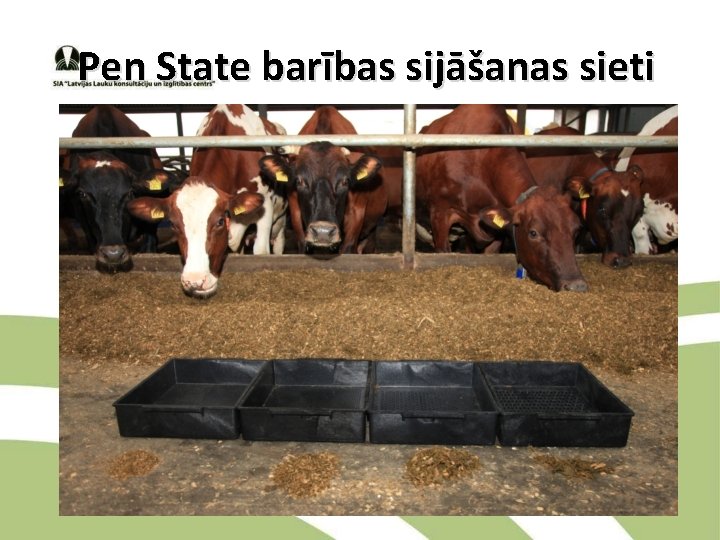 Pen State barības sijāšanas sieti 