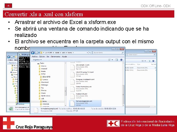-4 - ODK Off Line- ODK Convertir. xls a. xml con xlsform • Arrastrar