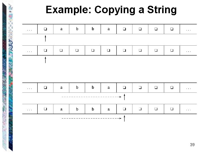 Example: Copying a String 39 Example: Copying a String 39