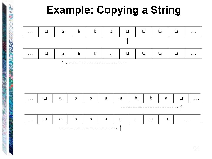 Example: Copying a String 41 Example: Copying a String 41