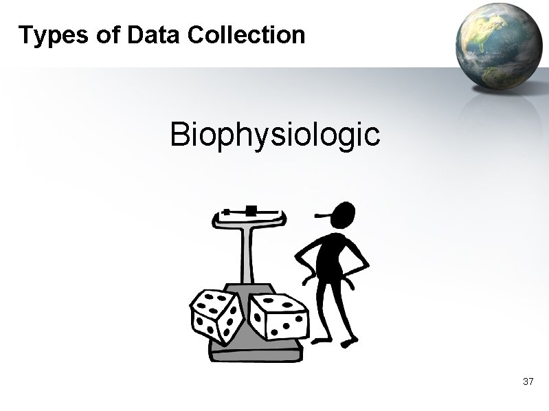 Types of Data Collection Biophysiologic 37 