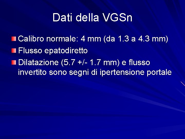 Dati della VGSn Calibro normale: 4 mm (da 1. 3 a 4. 3 mm)