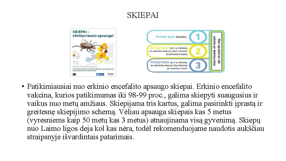 SKIEPAI • Patikimiausiai nuo erkinio encefalito apsaugo skiepai. Erkinio encefalito vakcina, kurios patikimumas iki