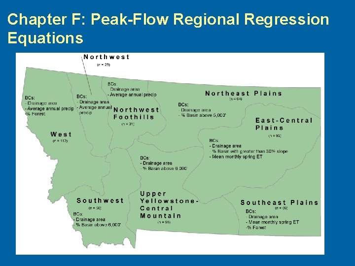 Chapter F: Peak-Flow Regional Regression Equations 