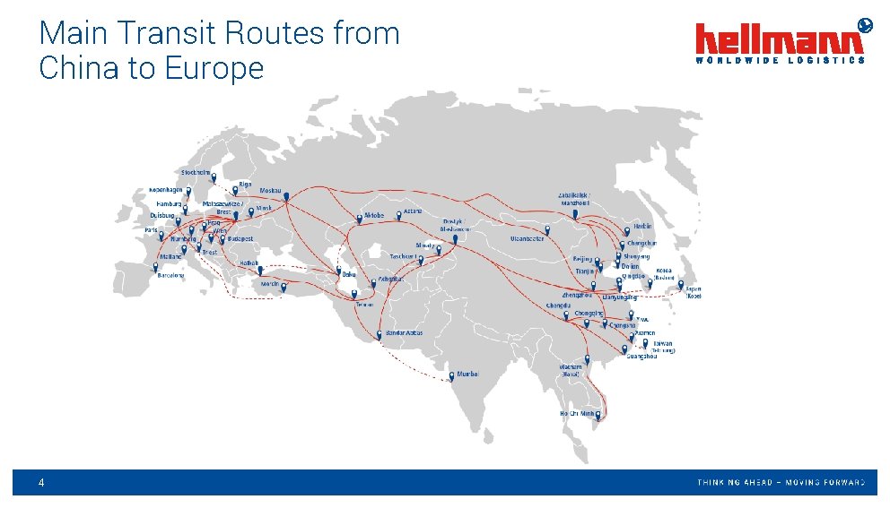 Main Transit Routes from China to Europe 4 