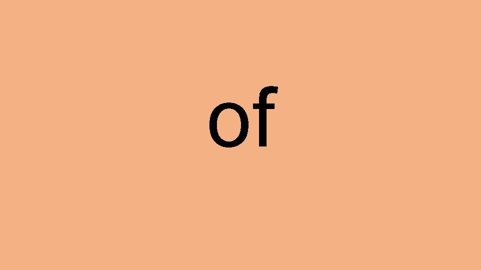 of 