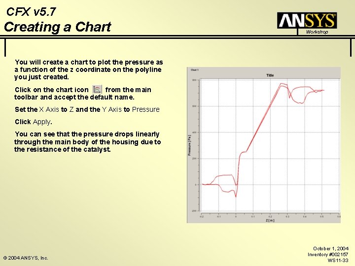 CFX v 5. 7 Creating a Chart Workshop You will create a chart to