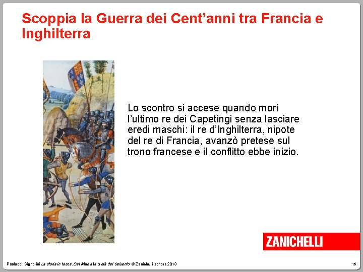 Scoppia la Guerra dei Cent’anni tra Francia e Inghilterra Lo scontro si accese quando