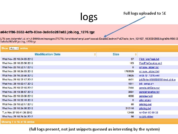 logs Full logs uploaded to SE (full logs present, not just snippets guessed as