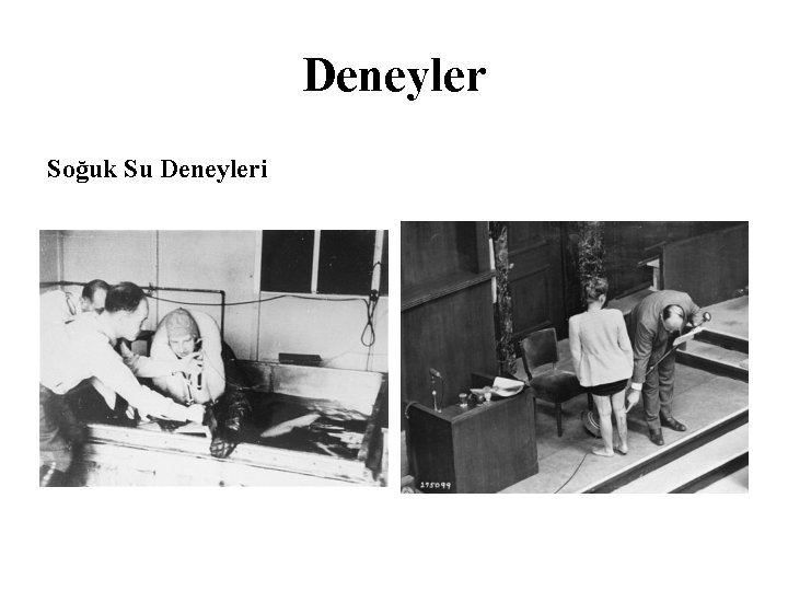 Deneyler Soğuk Su Deneyleri 