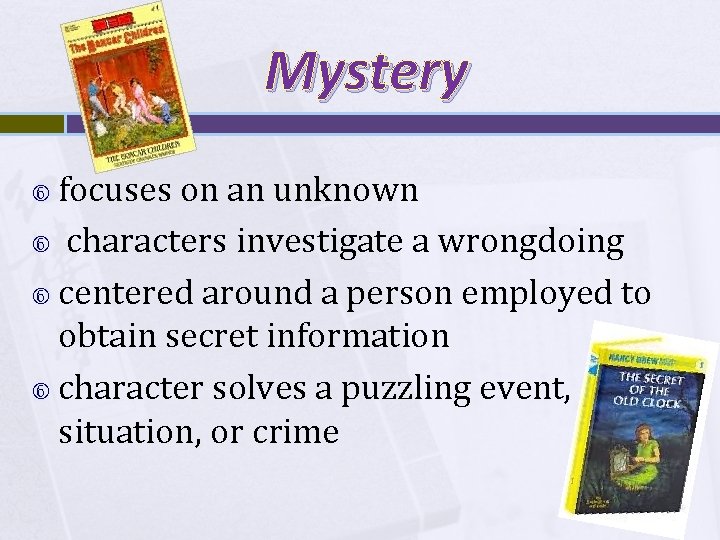 Mystery focuses on an unknown characters investigate a wrongdoing centered around a person employed