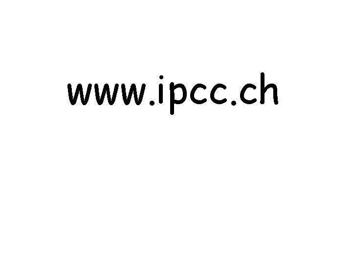 www. ipcc. ch 