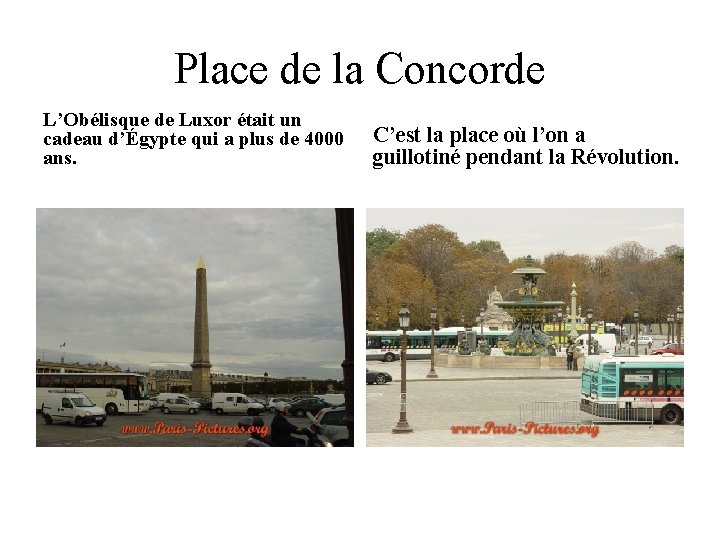 Place de la Concorde L’Obélisque de Luxor était un cadeau d’Égypte qui a plus