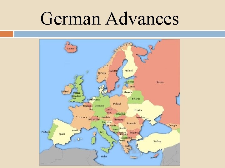 German Advances 