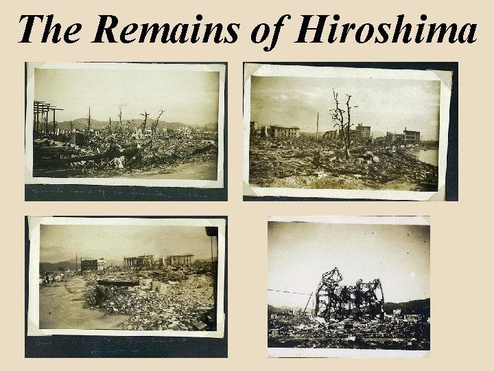 The Remains of Hiroshima 