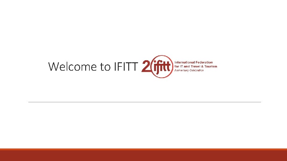 Welcome to IFITT 