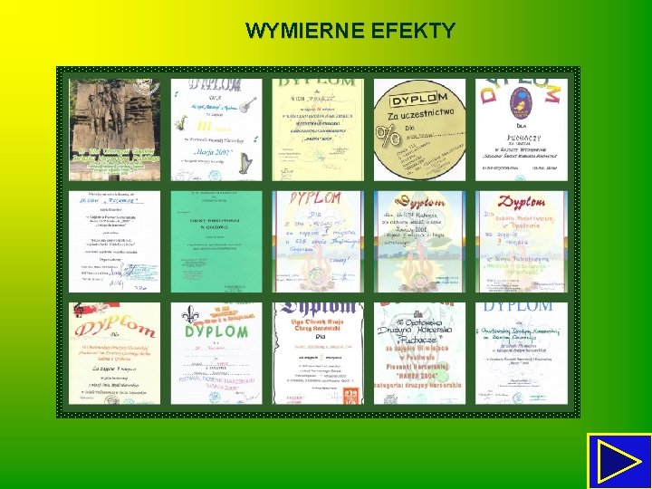 WYMIERNE EFEKTY 