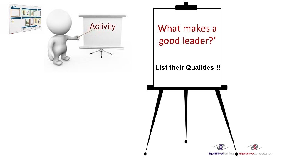 Activity What makes a good leader? ’ List their Qualities !! 