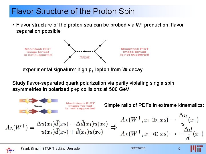 Flavor Structure of the Proton Spin § Flavor structure of the proton sea can