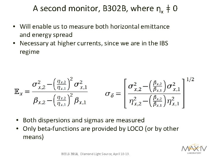 A second monitor, B 302 B, where ηx ǂ 0 • Will enable us